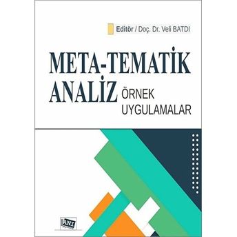 Anı Yayıncılık Meta - Tematik Analiz Örnek Uygulamalar