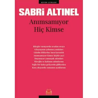 Anımsamıyor Hiç Kimse Sabri Altınel