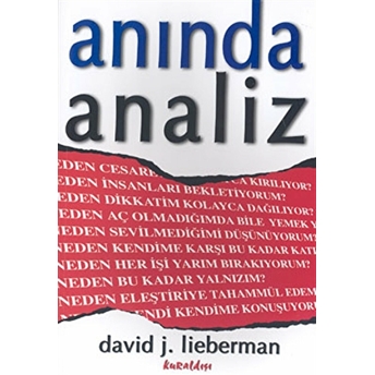 Anında Analiz David J. Lieberman