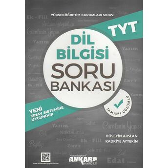 Ankara Tyt Dil Bilgisi Soru Bankası