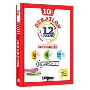 ​​Ankara Yayıncılık 10. Sınıf Matematik Dekatlon Video Çözümlü 12 Deneme Komisyon