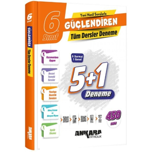 Ankara Yayıncılık 6. Sınıf Tüm Dersler Güçlendiren Denemeleri Komisyon