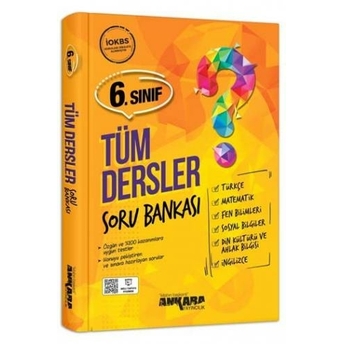 ​Ankara Yayıncılık 6. Sınıf Tüm Dersler Soru Bankası Komisyon