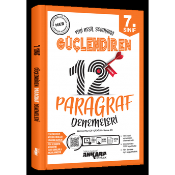 Ankara Yayıncılık 7. Sınıf Paragraf 12 Güçlendiren Deneme Komisyon