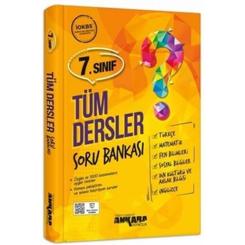 Ankara Yayıncılık 7. Sınıf Tüm Dersler Soru Bankası Komisyon