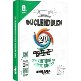 Ankara Yayıncılık 8. Sınıf Din Kültürü Ve Ahlak Bilgisi Güçlendiren 20 Konu Tarama Denemesi Komisyon