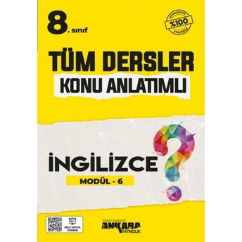 Ankara Yayıncılık 8. Sınıf Ingilizce Konu Anlatımlı Modül 6 Komisyon