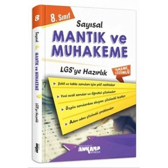 ​Ankara Yayıncılık 8. Sınıf Lgs Sayısal Mantık Ve Muhakeme Çözümlü Soru Bankası Komisyon