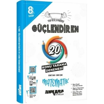 Ankara Yayıncılık 8. Sınıf Matematik Güçlendiren 20 Konu Tarama Denemesi Emre Eşme