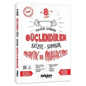 Ankara Yayıncılık 8. Sınıf Sayısal Sözel Muhakeme Güçlendiren Soru Bankası Komisyon