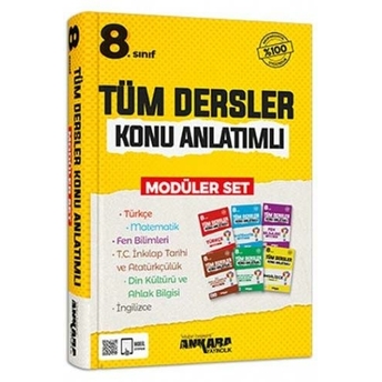 ​​Ankara Yayıncılık 8. Sınıf Tüm Dersler Konu Anlatımlı Modüler Set Komisyon