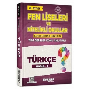 Ankara Yayıncılık 8. Sınıf Türkçe Konu Anlatımlı Modül 1 Kolektif