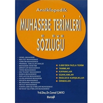 Ansiklopedik Muhasebe Terimleri Sözlüğü Cemal Çakıcı