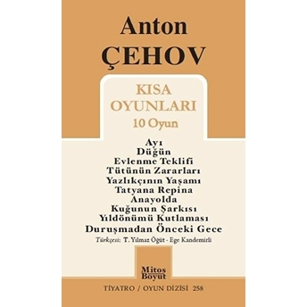 Anton Çehov Kısa Oyunları (10 Oyun) Anton Çehov