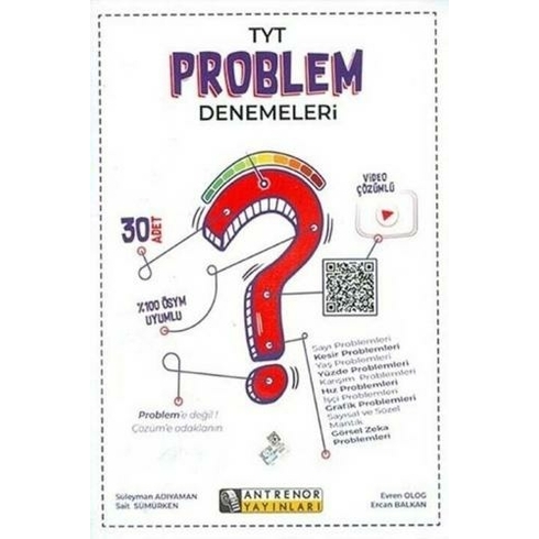 Antrenör Yayınları Tyt Problem Denemeleri