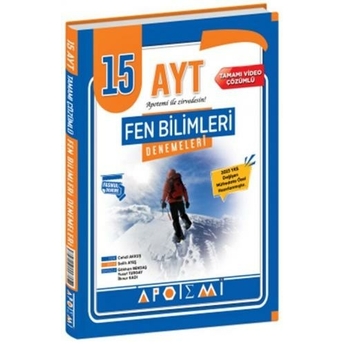 Apotemi Yayınları Ayt Fen Bilimleri 15 Li Deneme Özel Baskı Komisyon