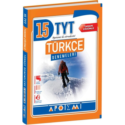 Apotemi Yayınları Tyt Türkçe 15 Deneme Komisyon