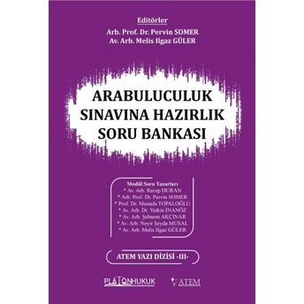 Arabuluculuk Sınavına Hazırlık Soru Bankası Pervin Somer