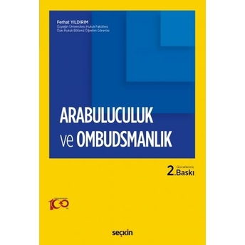 Arabuluculuk Ve Ombudsmanlık Ferhat Yıldırım