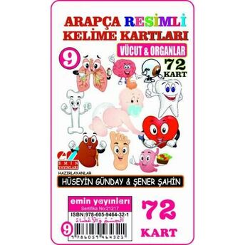 Arapça 09.Vücut Ve Organlar / Resimli Kelime Kartları 72-Kart Hüseyin Günday