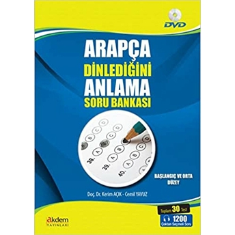 Arapça Dinlediğini Anlama Soru Bankası (Dvd'li) Ciltli Kerim Açık, Cemil Yavuz