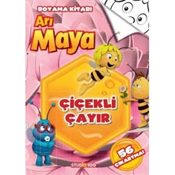 Arı Maya - Çiçekli Çayır Boyama Kitabı Kolektif