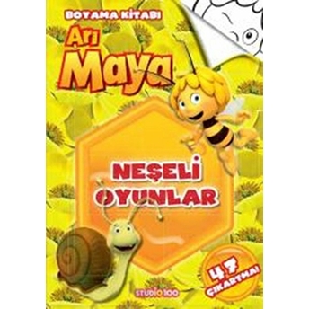 Arı Maya - Neşeli Oyunlar Boyama Kitabı Kolektif