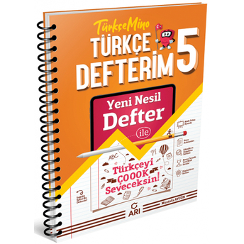 Arı Yayınları 5. Sınıf Akıllı Türkçe Defterim Türkçemino Komisyon