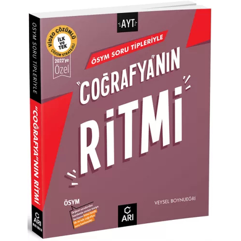 Arı Yayınları Ayt Coğrafyanın Ritmi Yeni 2022