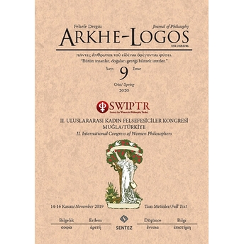 Arkhe - Logos Felsefe Dergisi Sayı: 9 Güz 2020 Kolektif