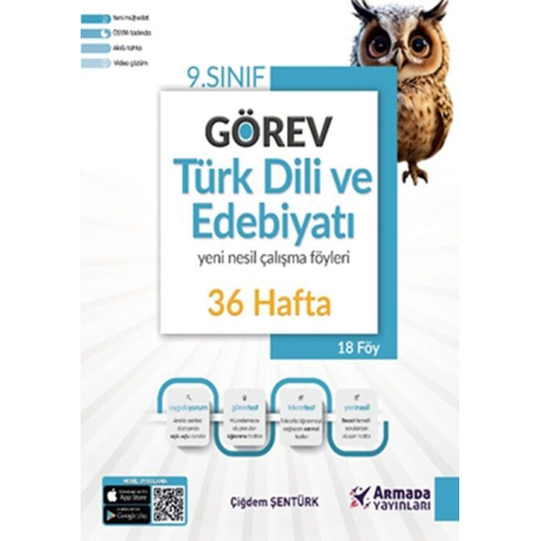 Armada Yayınları 9. Sınıf Türk Dili Ve Edebiyatı Görev Yeni Nesil 36 Hafta Çalışma Föyleri Çiğdem Şentürk