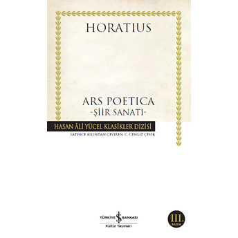 Ars Poetica - Şiir Sanatı - Hasan Ali Yücel Klasikleri Horatius