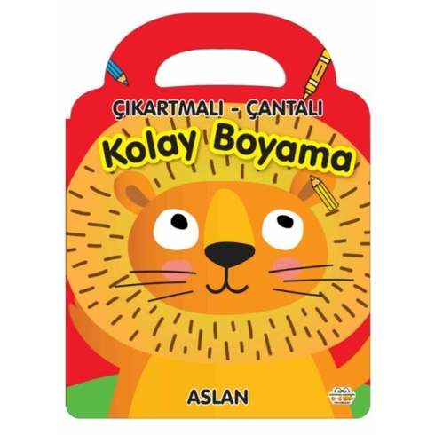 Aslan - Çıkartmalı-Çantalı Kolay Boyama Kolektif