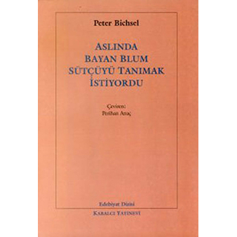 Aslında Bayan Blum Sütçüyü Tanımak Istiyordu Peter Bichsel