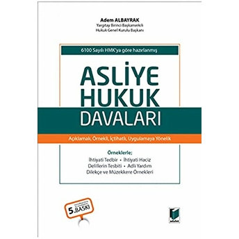 Asliye Hukuk Davaları Ciltli Adem Albayrak