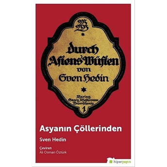 Asyanın Çöllerinden Sven Hedin