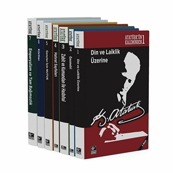 Atatürk'Ün Kaleminden Seti (7 Kitap Takım) Mustafa Kemal Atatürk