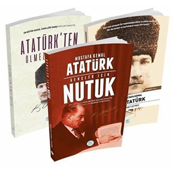 Atatürkten Ölmez Sözler Gençler Için Nutuk Mustafa Kemal Atatürk Biyografi 3 Kitap Takım