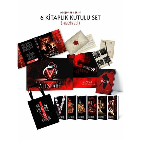 Ateşpare Serisi – 6 Kitaplık Hediyeli Set (Ciltli) Ceren Melek