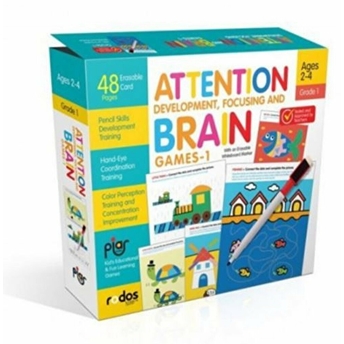 Attention Development, Focusing And Brain Games-1 - Grade-Level 1 - Ages 2-4