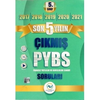 Av Akıllı Versiyon Yayınları 5. Sınıf Pbys Son 5 Yılın Çıkmış Soruları Komisyon