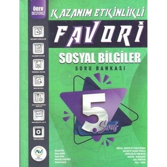 Av Akıllı Versiyon Yayınları 5. Sınıf Sosyal Bilgiler Favori Serisi Kazanım Etkinlikli Soru Bankası Veysel Gül