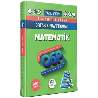 Av Akıllı Versiyon Yayınları 6. Sınıf Matematik 1. Dönem Osp Orta Sınav Provası Komisyon