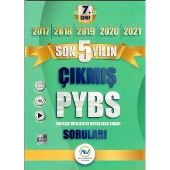 Av Akıllı Versiyon Yayınları 7. Sınıf Pbys Son 5 Yılın Çıkmış Soruları Komisyon