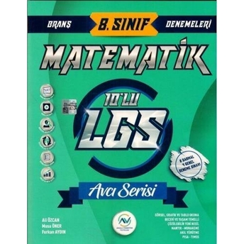 Av Akıllı Versiyon Yayınları 8. Sınıf Lgs Matematik 10 Lu Deneme Komisyon