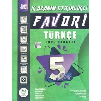 Av Yayınları 5. Sınıf Türkçe Favori Serisi Kazanım Etkinlikli Soru Bankası Köksal Karataş