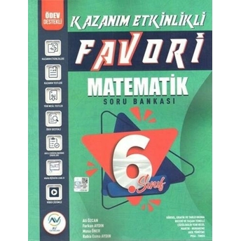 Av Yayınları 6. Sınıf Matematik Favori Serisi Kazanım Etkinlikli Soru Bankası Furkan Aydın