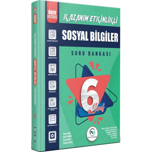 Av Yayınları 6. Sınıf Sosyal Bilgiler Kazanım Etkinlikli Soru Bankası Komisyon