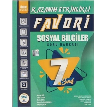 Av Yayınları 7. Sınıf Sosyal Bilgiler Favori Serisi Kazanım Etkinlikli Soru Bankası Veysel Gül