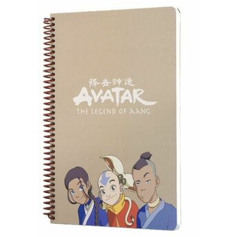 Avatar Katara Sokka Aang Spiralli Defter Krem